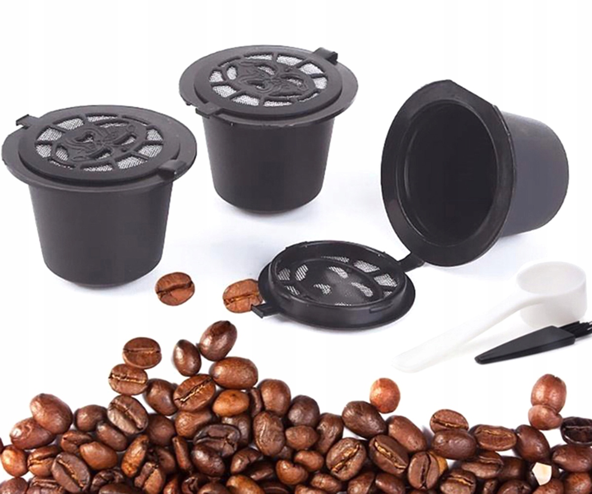 Atkārtoti lietojamās kapsulas kafijas pagatavošanai, Nespresso kafijas automātiem, 5 gab. | Reusable Coffee Capsules
