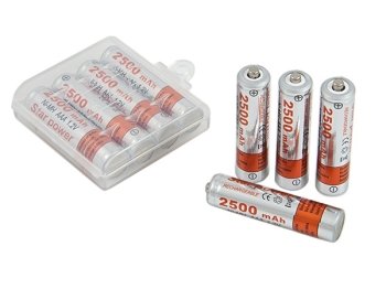 Star Power Rechargeable 4xAAA Batteries, 2500mAh, 1.2V | Daudzkārt Lādējamu Bateriju Akumulatoru Komplekts, 4 gab.