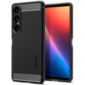 Sony Xperia 1 VII Spigen Rugged Armor Case Cover, Black | Telefona Maciņš Vāks Apvalks Bampers