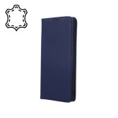 Samsung Galaxy A55 ( SM-A556B/DS ) Genuine Leather Wallet Phone Cover, Navy Blue | Telefona Vāciņš Maciņš Apvalks...